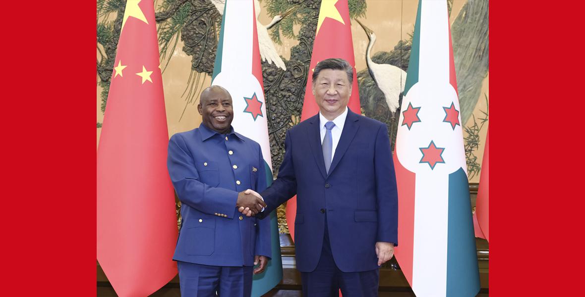 習(xí)近平會(huì)見(jiàn)布隆迪總統(tǒng)恩達(dá)伊施米耶