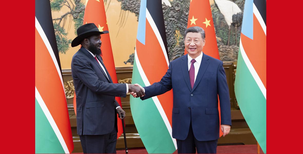 習(xí)近平會(huì)見(jiàn)南蘇丹總統(tǒng)基爾